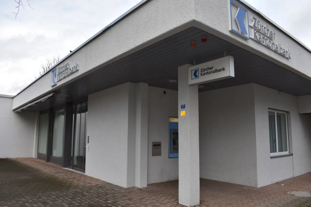 Eine Bankfiliale.